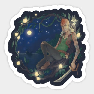 Peter in Neverland Sticker